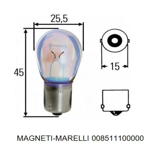 Лампочка 008511100000 Magneti Marelli