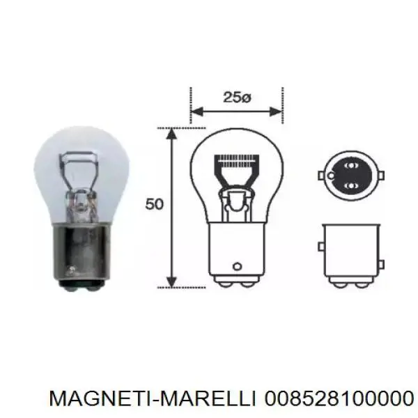 Лампочка 008528100000 Magneti Marelli