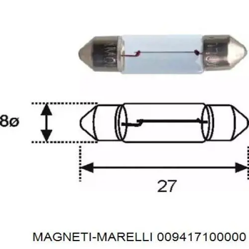 Лампочка 009417100000 Magneti Marelli