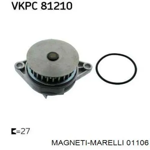 Piloto de matrícula 01106 Magneti Marelli