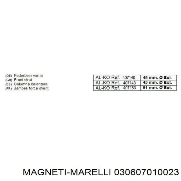 Купить 030607010023 Magneti Marelli Левая подушка двигателя