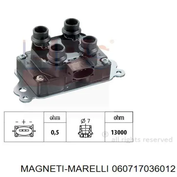 Катушка Magneti Marelli 060717036012