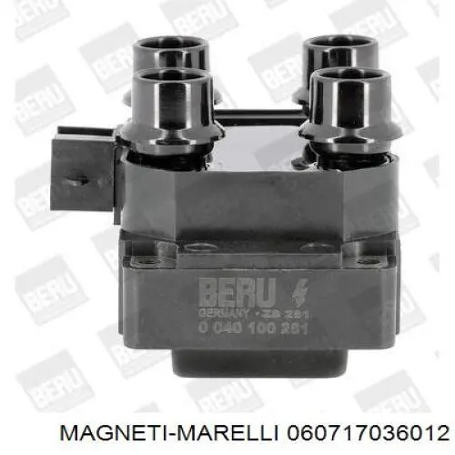 Катушка зажигания 060717036012 Magneti Marelli