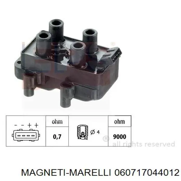 Модуль зажигания Magneti Marelli 060717044012 цена, от 33.04 USD