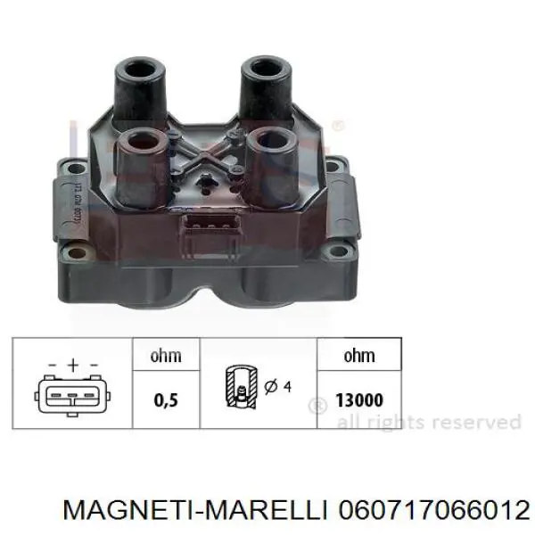 Модуль зажигания Magneti Marelli 060717066012 цена, от 34.44 USD