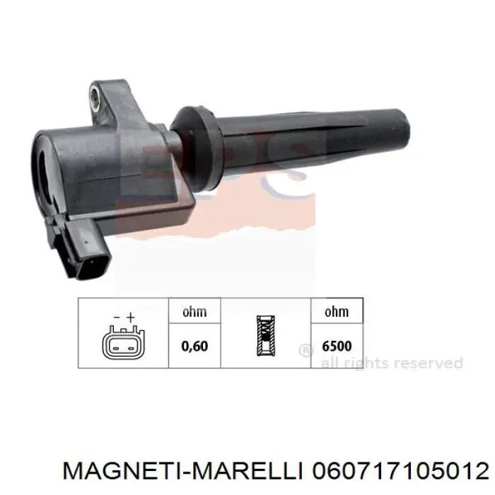 Купить 060717105012 Magneti Marelli Катушка зажигания