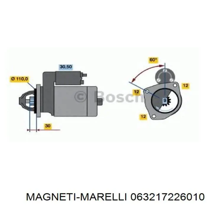 063217226010 Magneti Marelli стартер