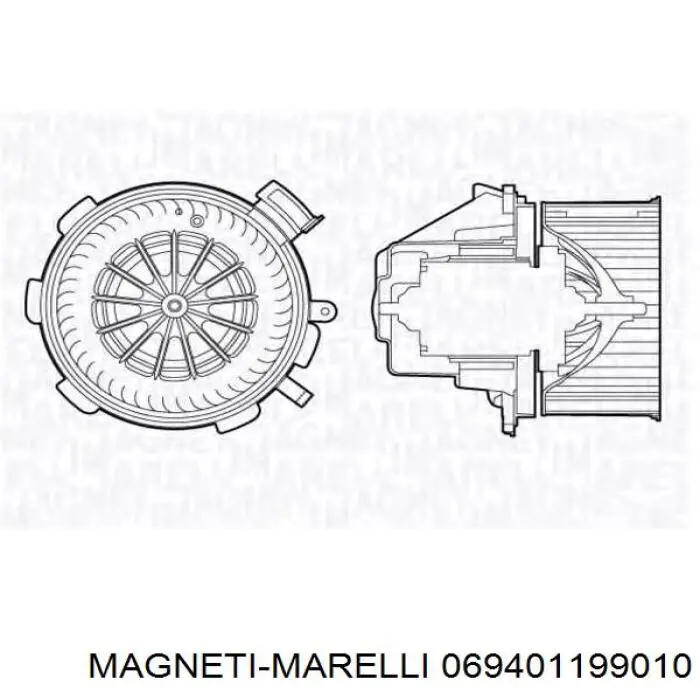 069401199010 Magneti Marelli Электромотор печки
