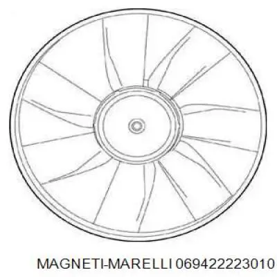 Электровентилятор охлаждения 069422223010 Magneti Marelli