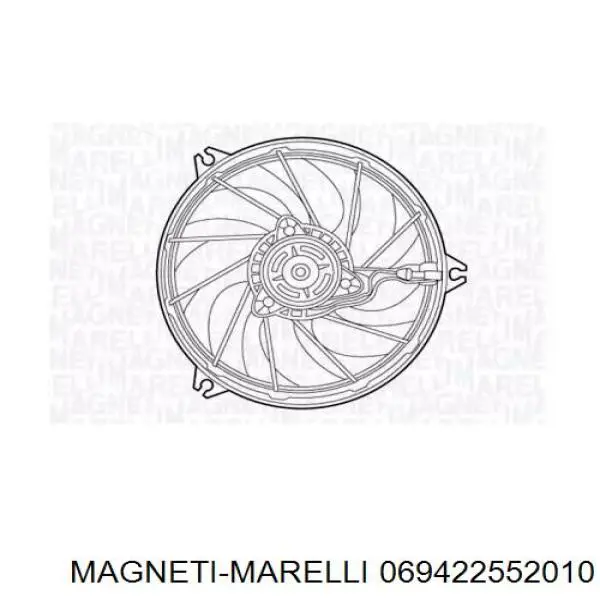 Электровентилятор охлаждения 069422552010 Magneti Marelli