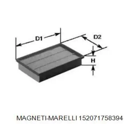 Воздушный фильтр 152071758394 Magneti Marelli