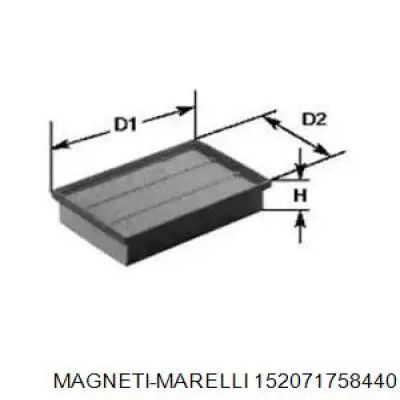 Воздушный фильтр 152071758440 Magneti Marelli