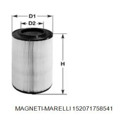 Фильтр воздушный Magneti Marelli 152071758541