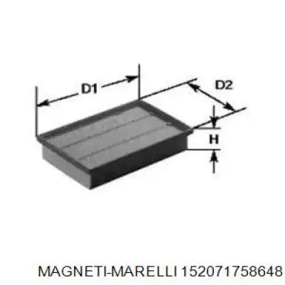 Фильтр воздушный Magneti Marelli 152071758648