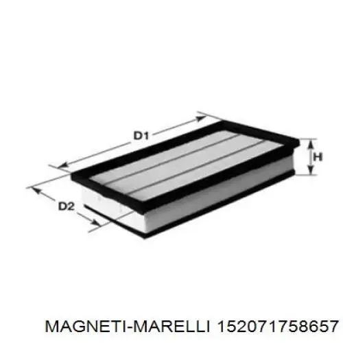 Воздушный фильтр 152071758657 Magneti Marelli