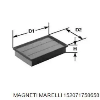 Воздушный фильтр 152071758658 Magneti Marelli