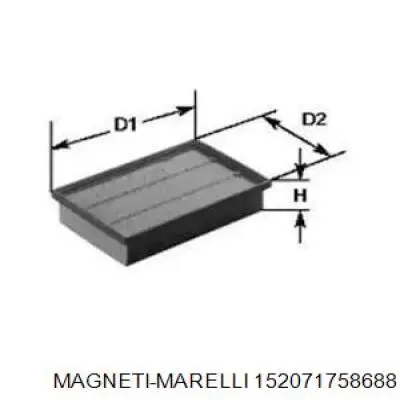 Воздушный фильтр 152071758688 Magneti Marelli