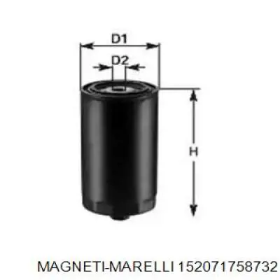 Масляный фильтр 152071758732 Magneti Marelli