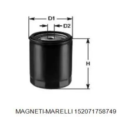 Фильтр масляный Magneti Marelli 152071758749
