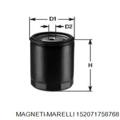 Фильтр масляный Magneti Marelli 152071758768