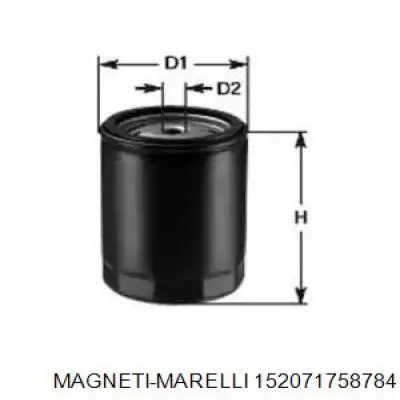 Масляный фильтр 152071758784 Magneti Marelli