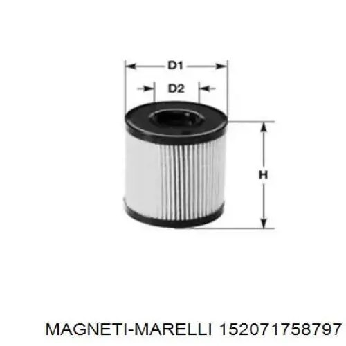 Масляный фильтр 152071758797 Magneti Marelli