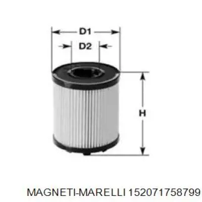 Фильтр масляный Magneti Marelli 152071758799