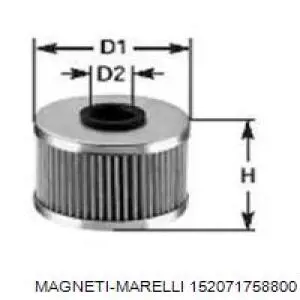 Масляный фильтр 152071758800 Magneti Marelli