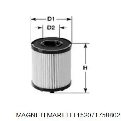 Масляный фильтр 152071758802 Magneti Marelli