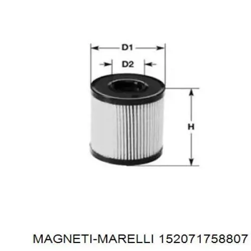 Масляный фильтр 152071758807 Magneti Marelli