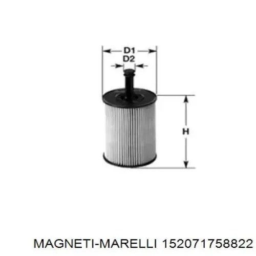 Фильтр масляный Magneti Marelli 152071758822