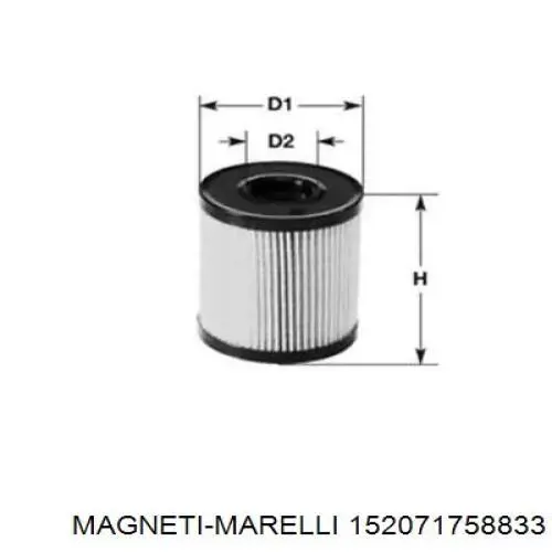 Фильтр масляный Magneti Marelli 152071758833