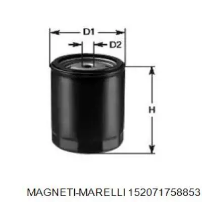 Масляный фильтр 152071758853 Magneti Marelli