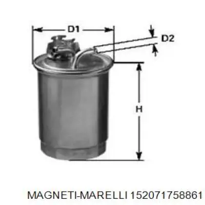 Топливный фильтр 152071758861 Magneti Marelli