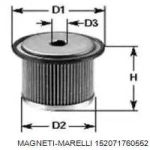 Топливный фильтр 152071760552 Magneti Marelli