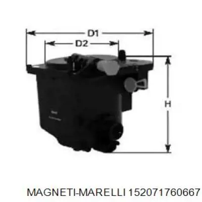 Фильтр топливный MAGNETI MARELLI 152071760667