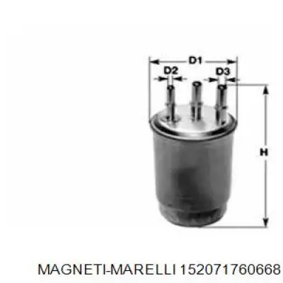 152071760668 Magneti Marelli Фильтр топлива