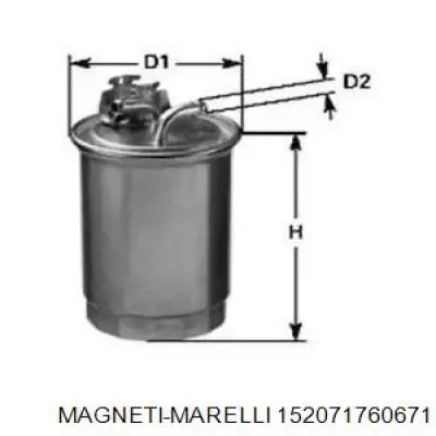 Топливный фильтр 152071760671 Magneti Marelli