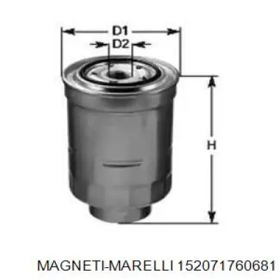 Топливный фильтр 152071760681 Magneti Marelli