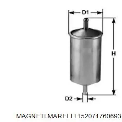 Топливный фильтр 152071760693 Magneti Marelli