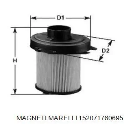 Воздушный фильтр 152071760695 Magneti Marelli