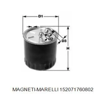 Топливный фильтр 152071760802 Magneti Marelli