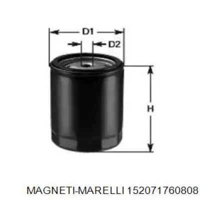 Масляный фильтр 152071760808 Magneti Marelli