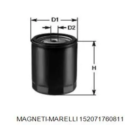 Масляный фильтр 152071760811 Magneti Marelli