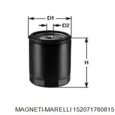 Масляный фильтр 152071760815 Magneti Marelli