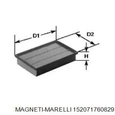 Воздушный фильтр 152071760829 Magneti Marelli