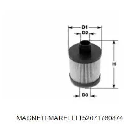 Фильтр масляный Magneti Marelli 152071760874