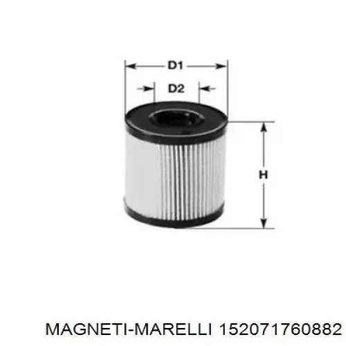 Масляный фильтр 152071760882 Magneti Marelli