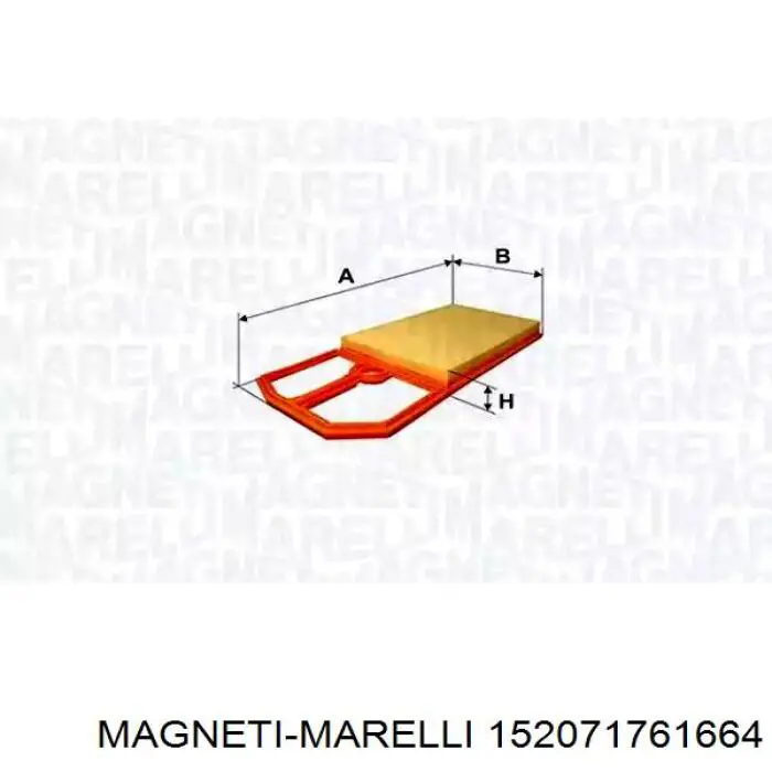Воздушный фильтр 152071761664 Magneti Marelli
