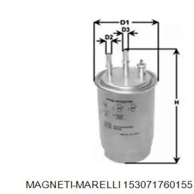 Фильтр топливный Magneti Marelli 153071760155